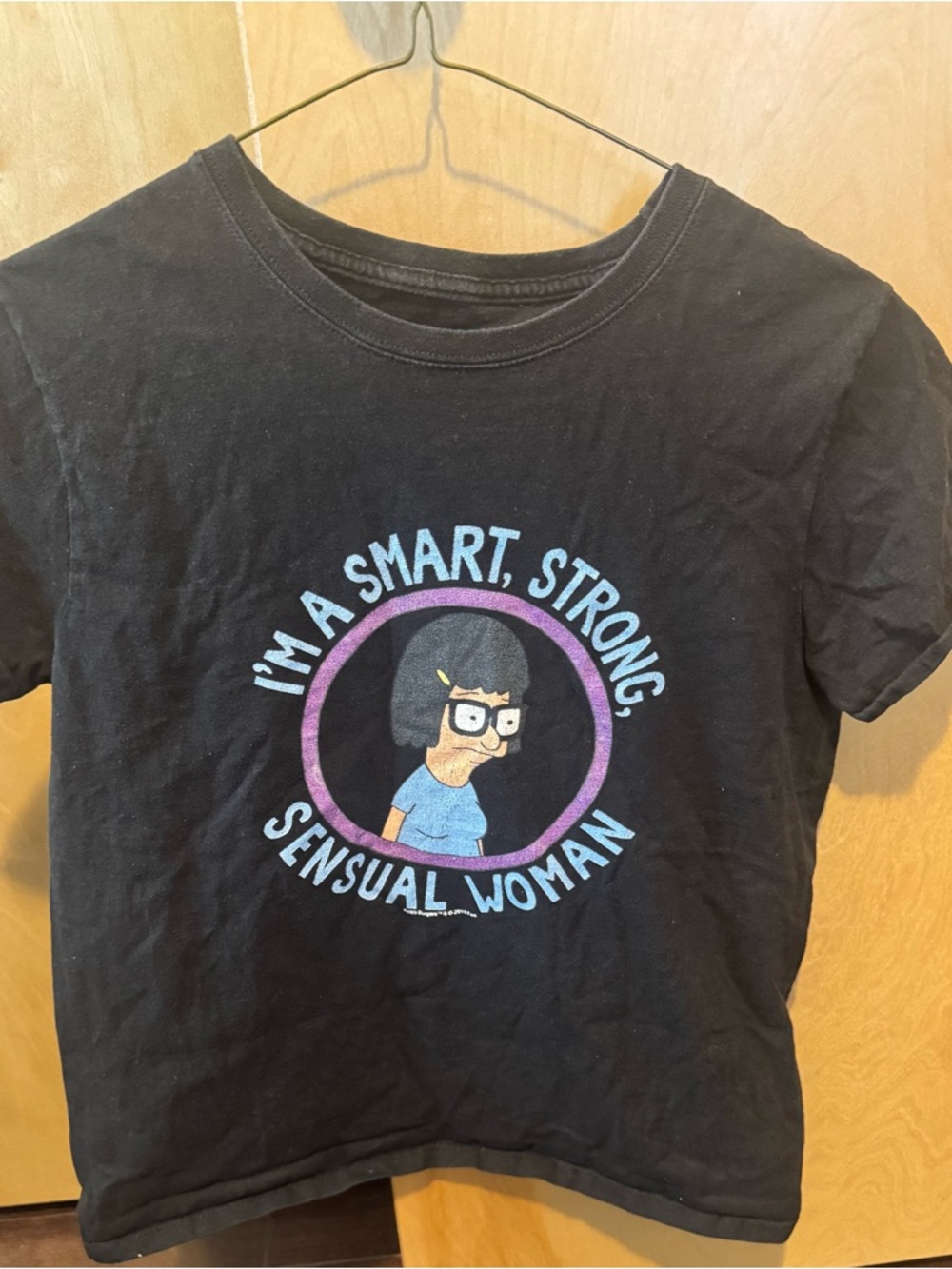 Hanes Black Graphic Tee with Multi-Color Print